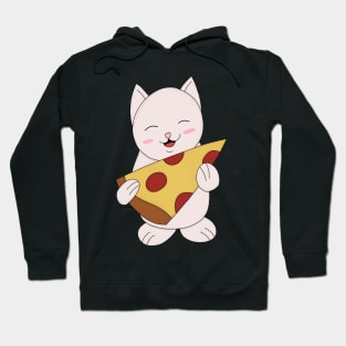 Cat Pizza Time Hoodie